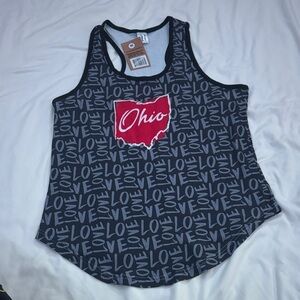 Ohio Love Women's Tank Top - Red and Gray